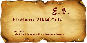 Eichhorn Viktória névjegykártya